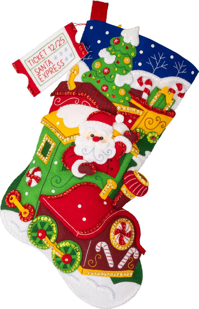 Santa Express Felt Stocking Kit
