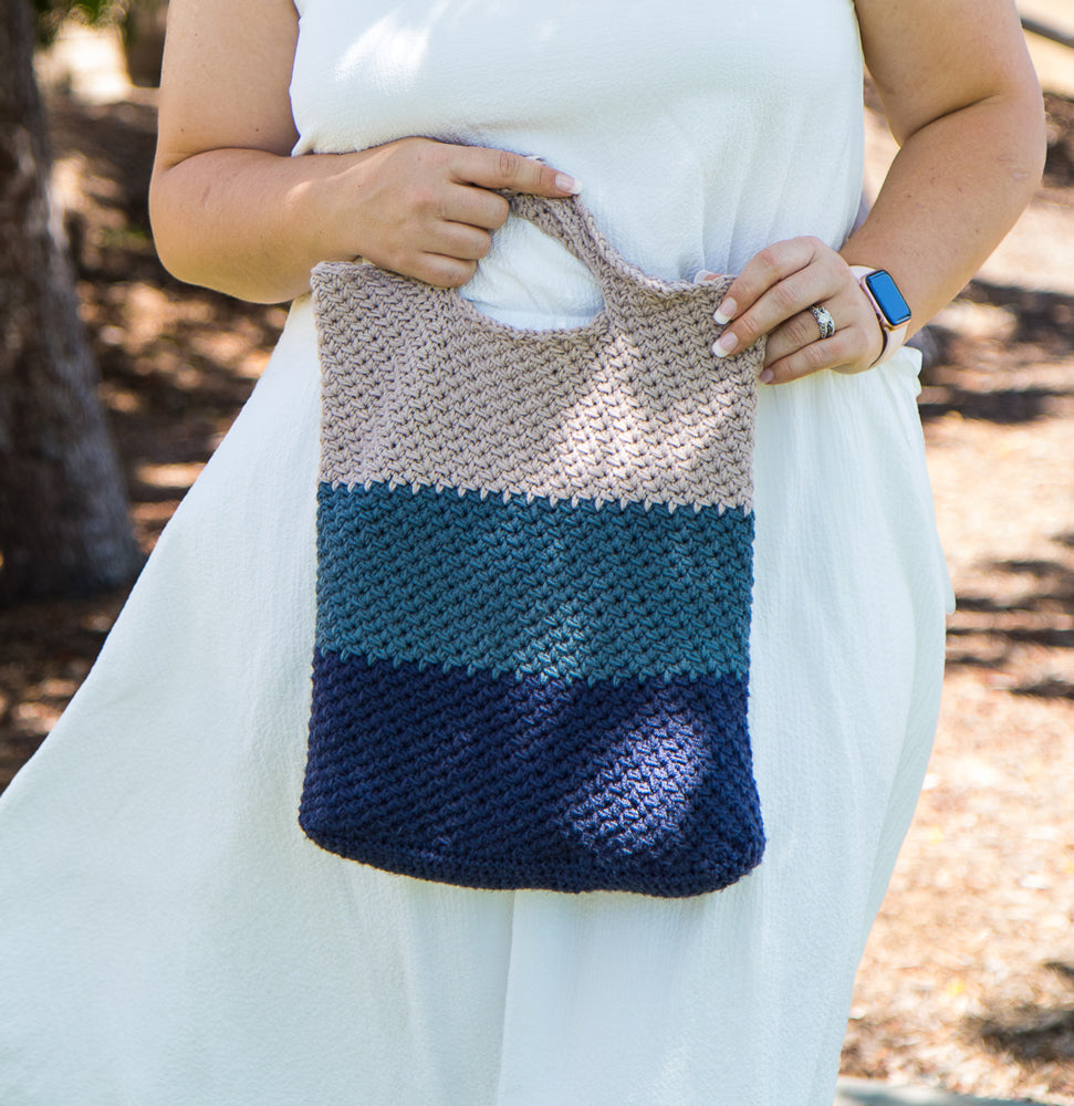 Yarn and Colors Striped Tote Bag Crochet Kit 