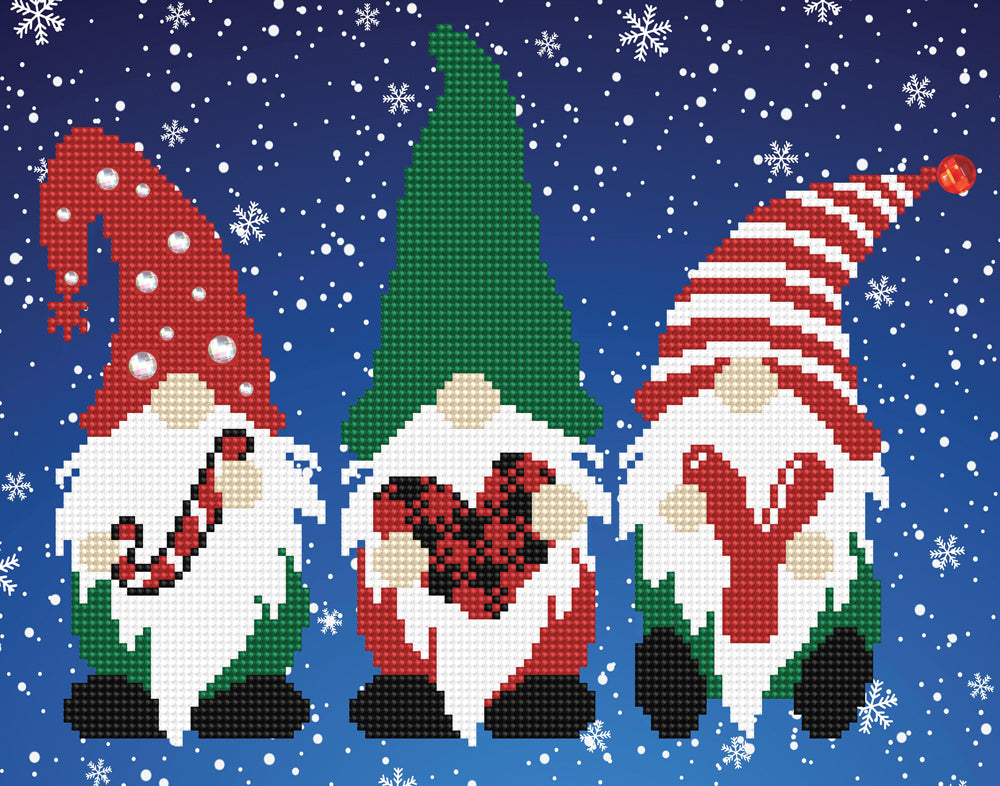 Christmas Diamond Art Painting Kits for Adults, Winter Gnome DIY