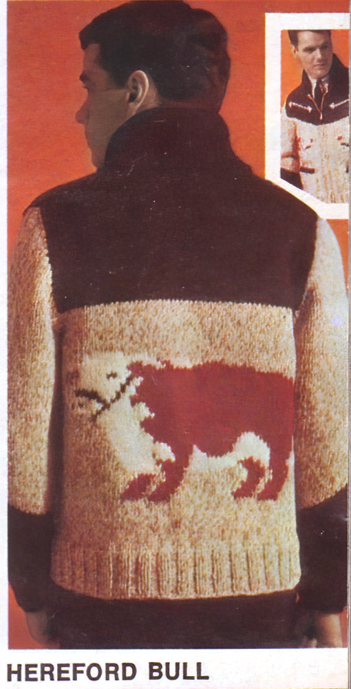 Hereford Bull Cardigan Pattern