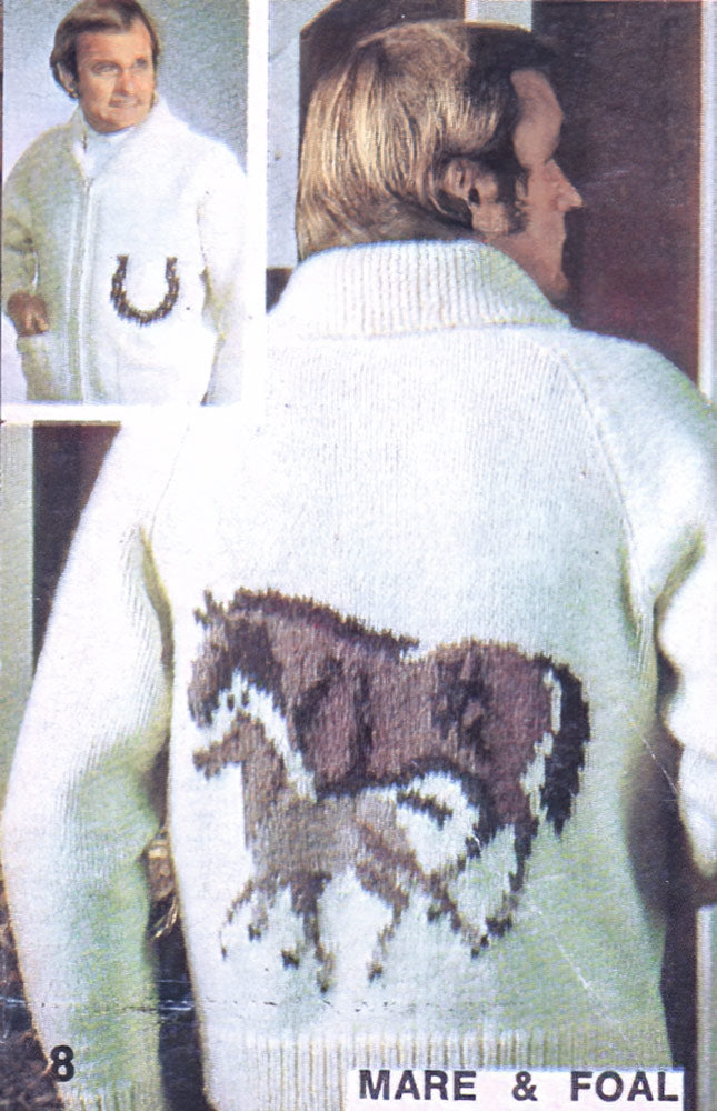 Vintage quilt mohair cardigan