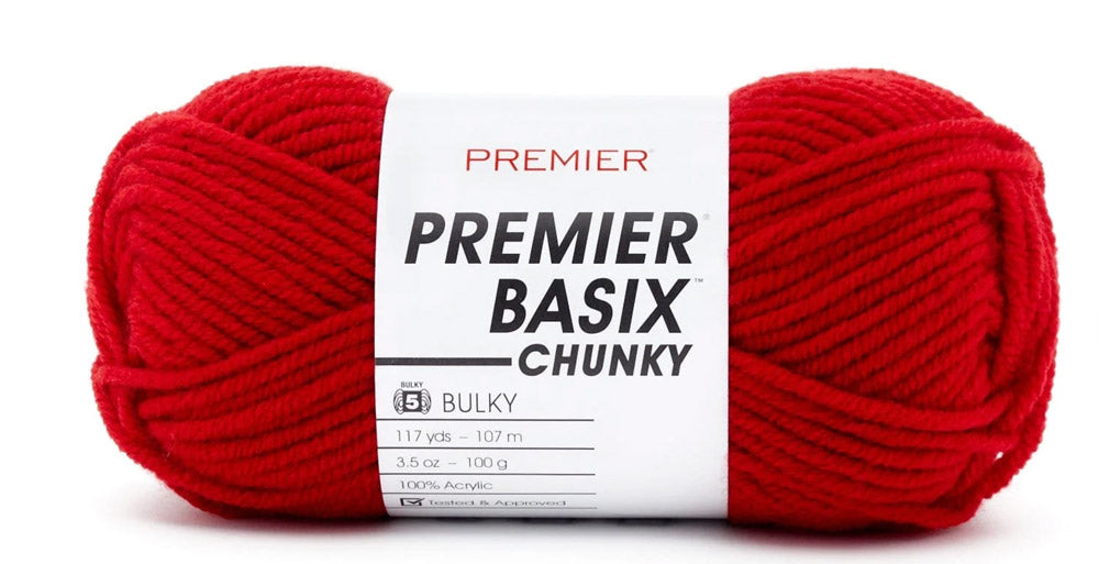 Phentex Chunky Yarn Set of 4/ 454g Hard to Find Vintage Yarn, 2ply Rumba  Red 