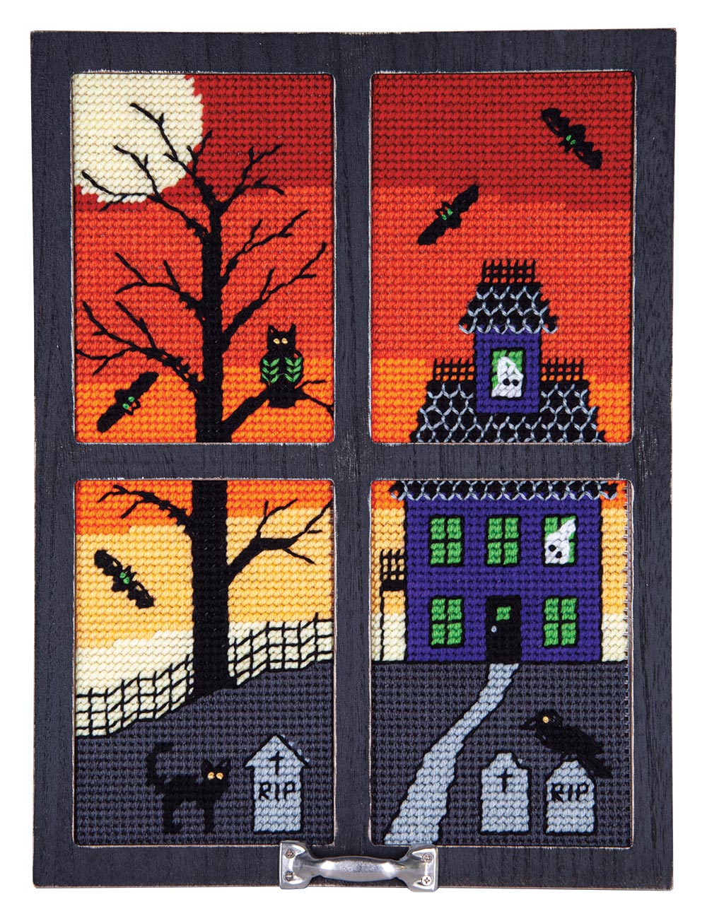 PRE-ORDER Halloween Vinyl Window Cross Stitch/Needlework Project