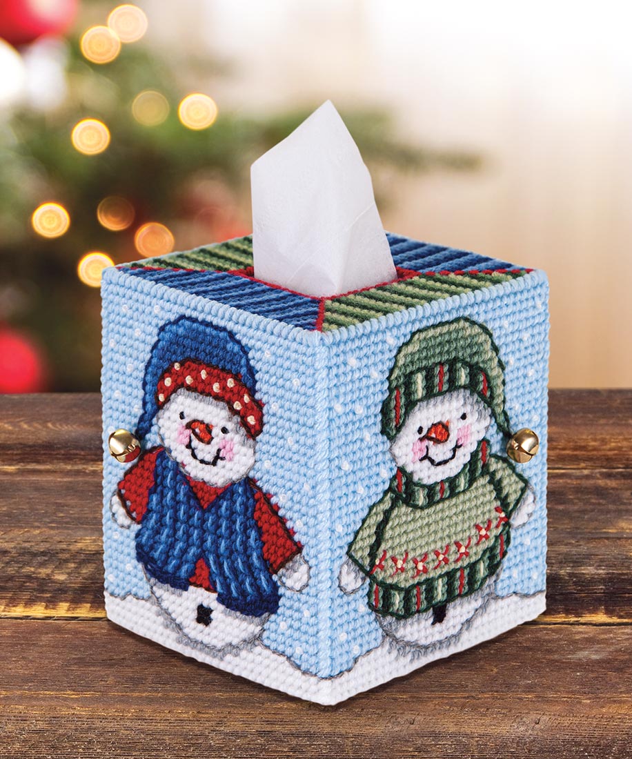 Gnome Plastic Canvas Tissue Box Cover Kit