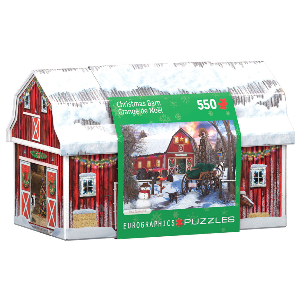 Puzzle Christmas Tree Tin