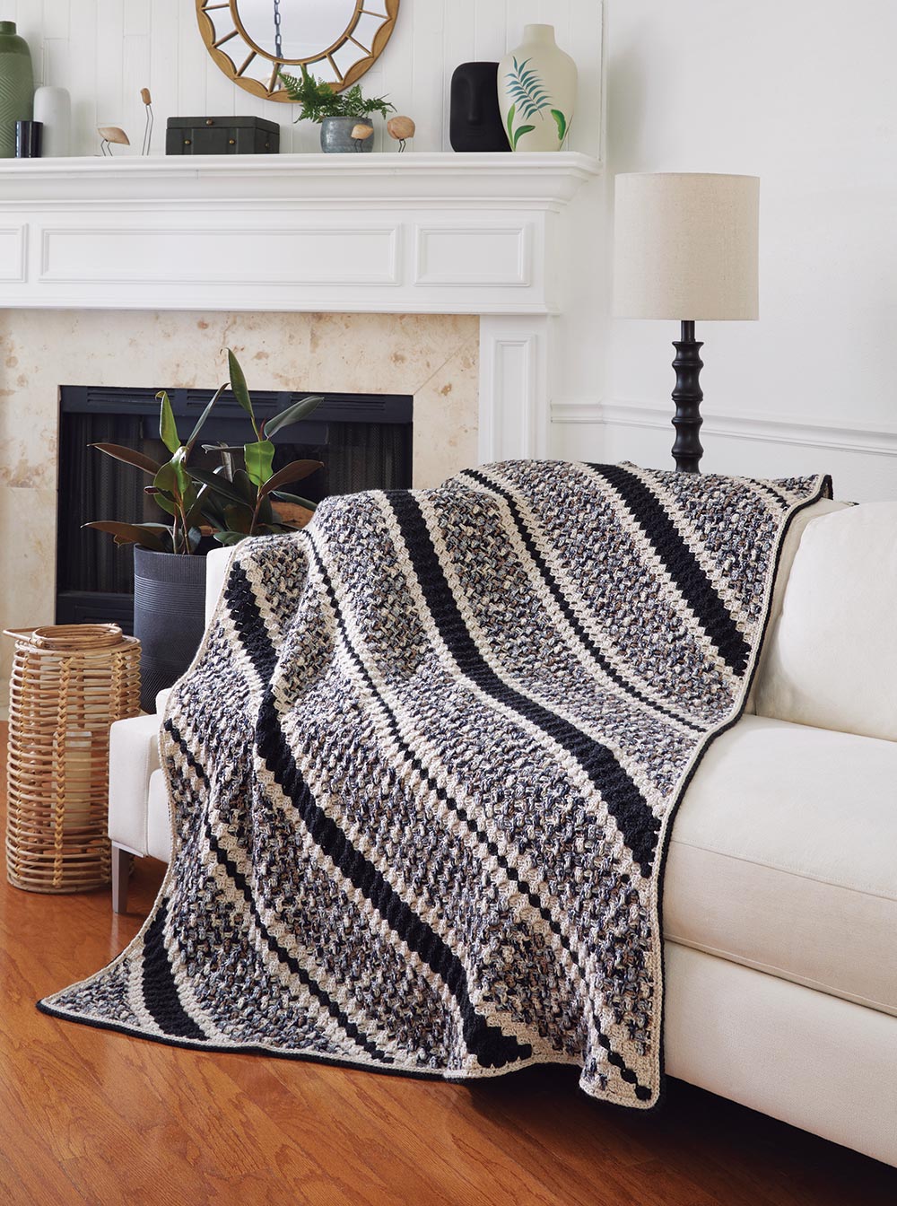 Relaxing Stripes Throw – Mary Maxim