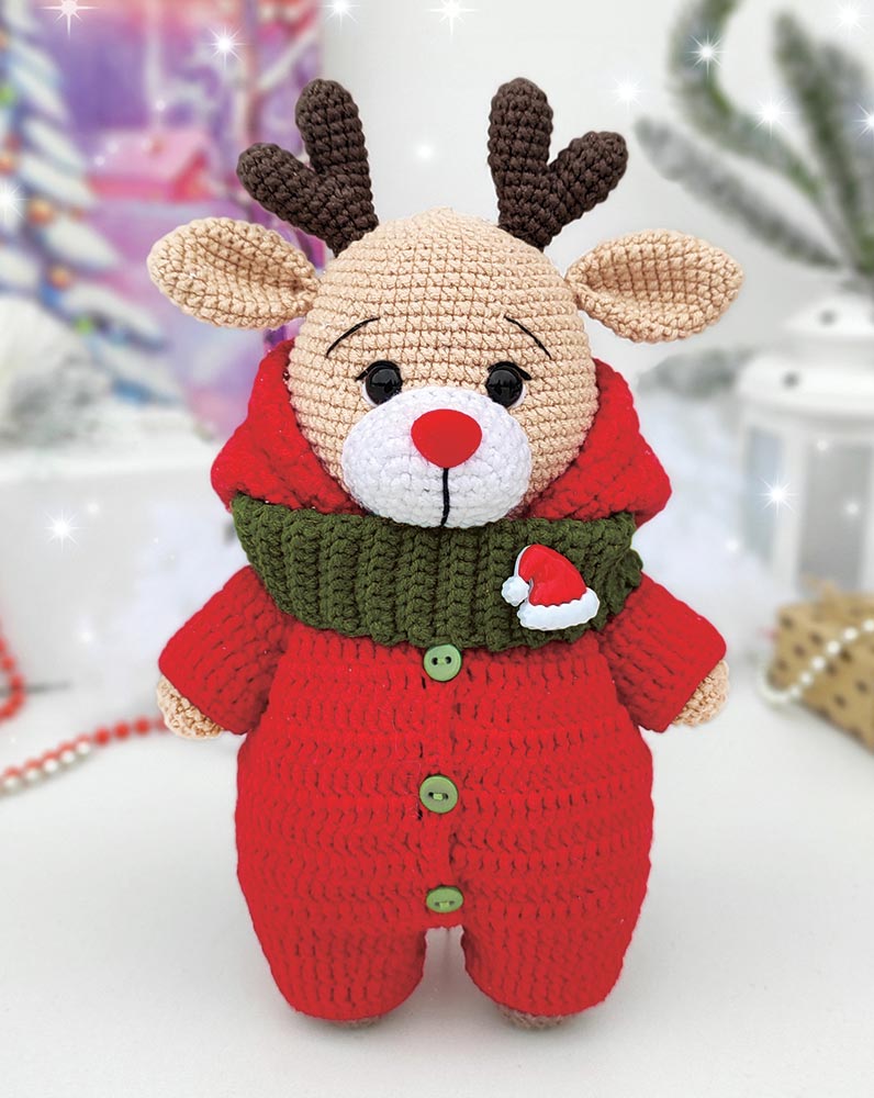 Christmas Deer Crochet Kit –