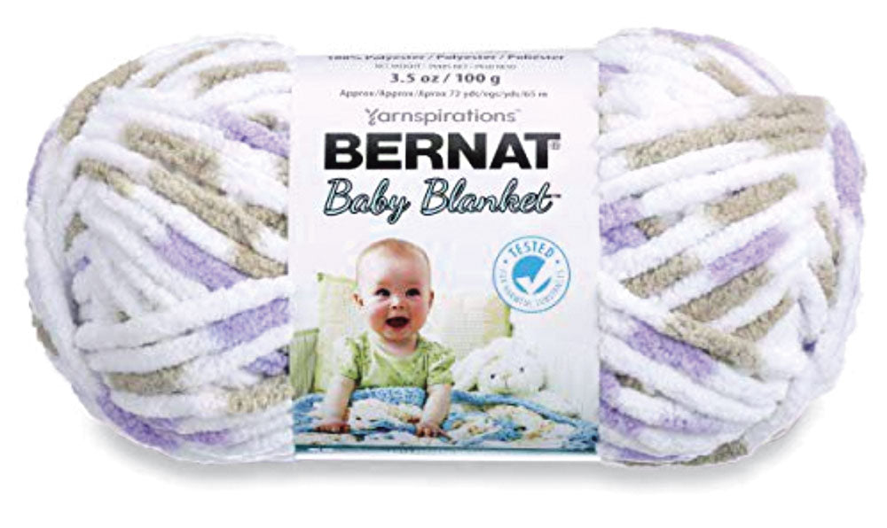 Bernat Blanket Yarn - Big Ball 10.5 oz - 2 Pack with Pattern Cards in Color Tidepool