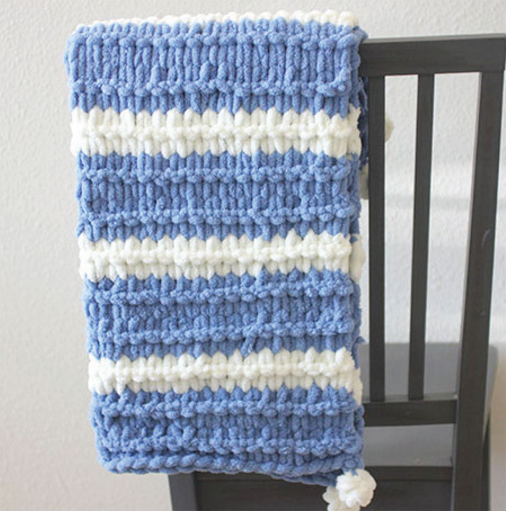 Garter stitch discount baby blanket pattern