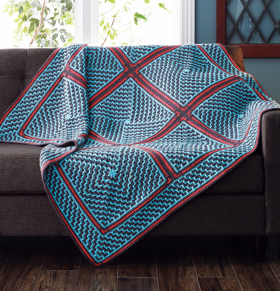 Geometric Crochet Blanket Best Shop