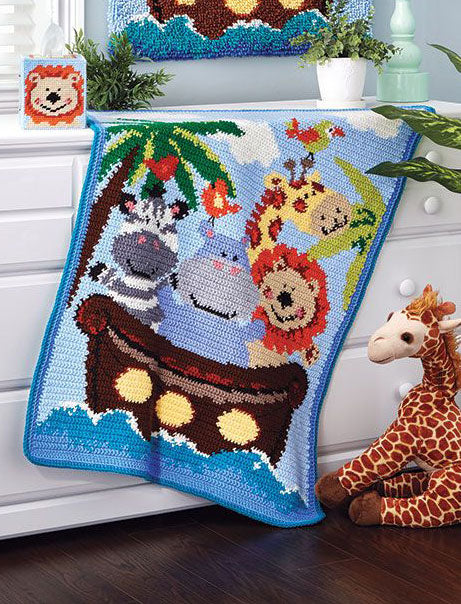 Noah's Ark Latch Hook Rug Kit