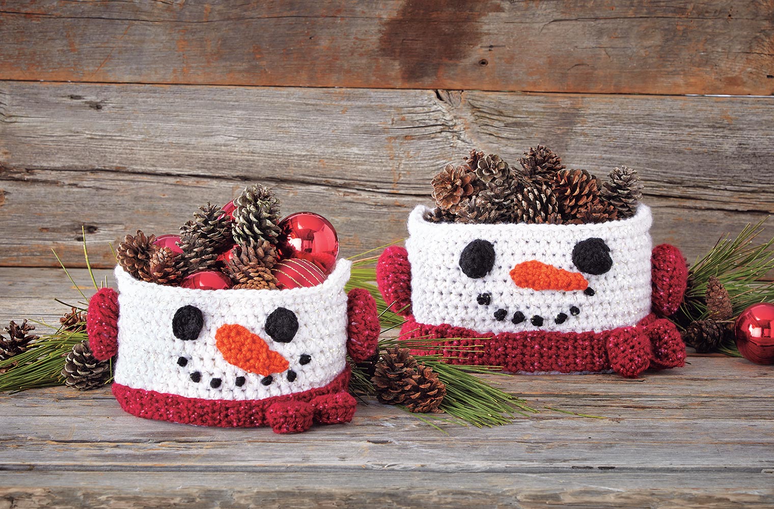 Mary Maxim Snowman Baskets Yarn, Size: One Size