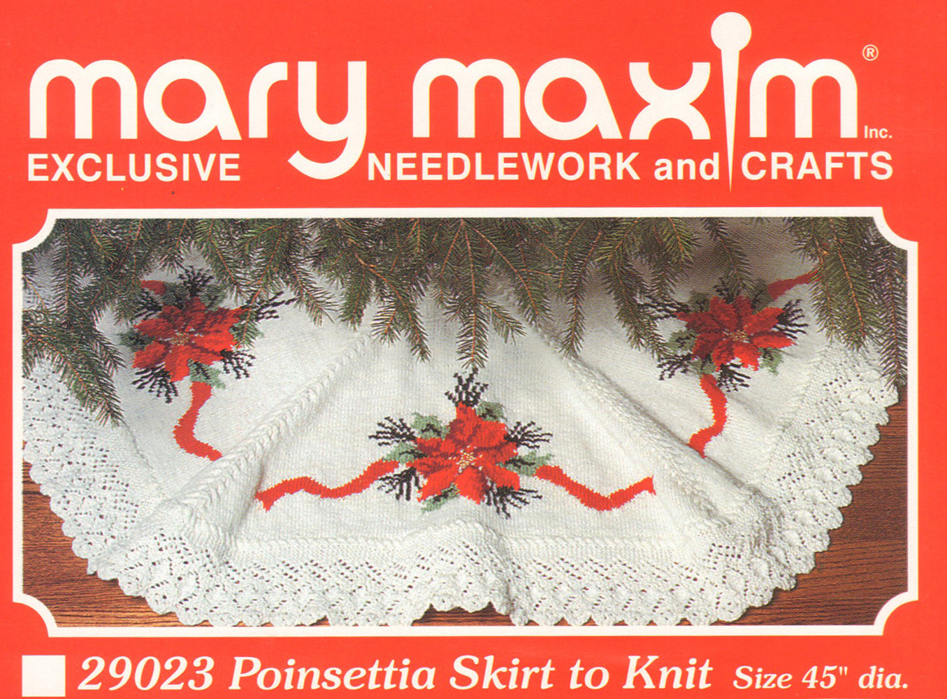 Bernat Poinsettia Gift Topper Pattern