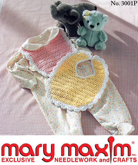 Bernat crochet baby bib on sale pattern