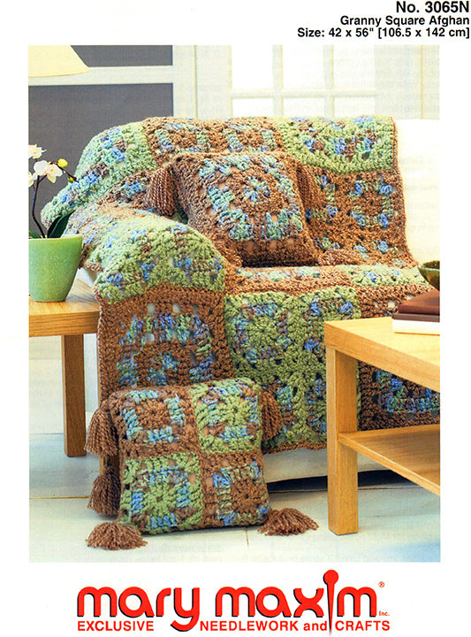 Granny Square Afghan Pattern – Mary Maxim