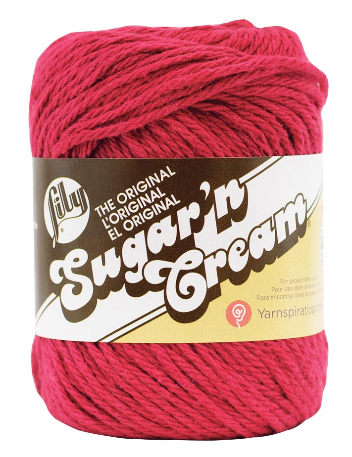 Lily Sugar'n Cream Yarn - Solids Super Size-Hot Orange