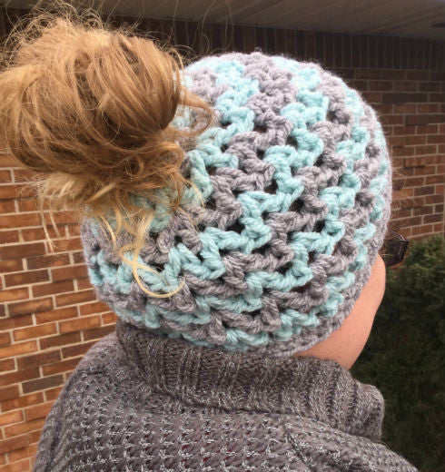 Messy Bun Hat Pattern