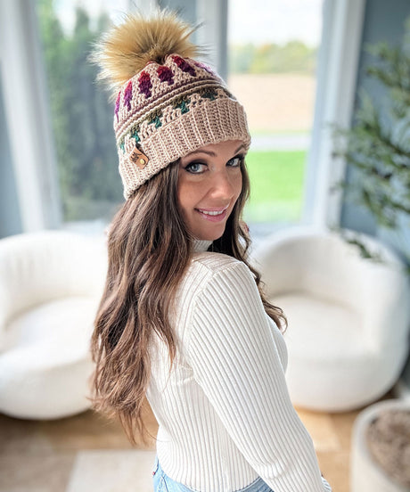 Autumn's Charm Mosaic Hat