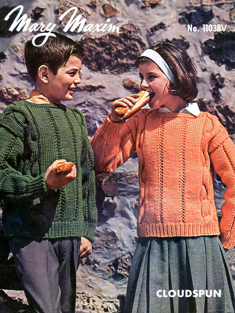 Boys' or Girls' Cable Pullover Pattern