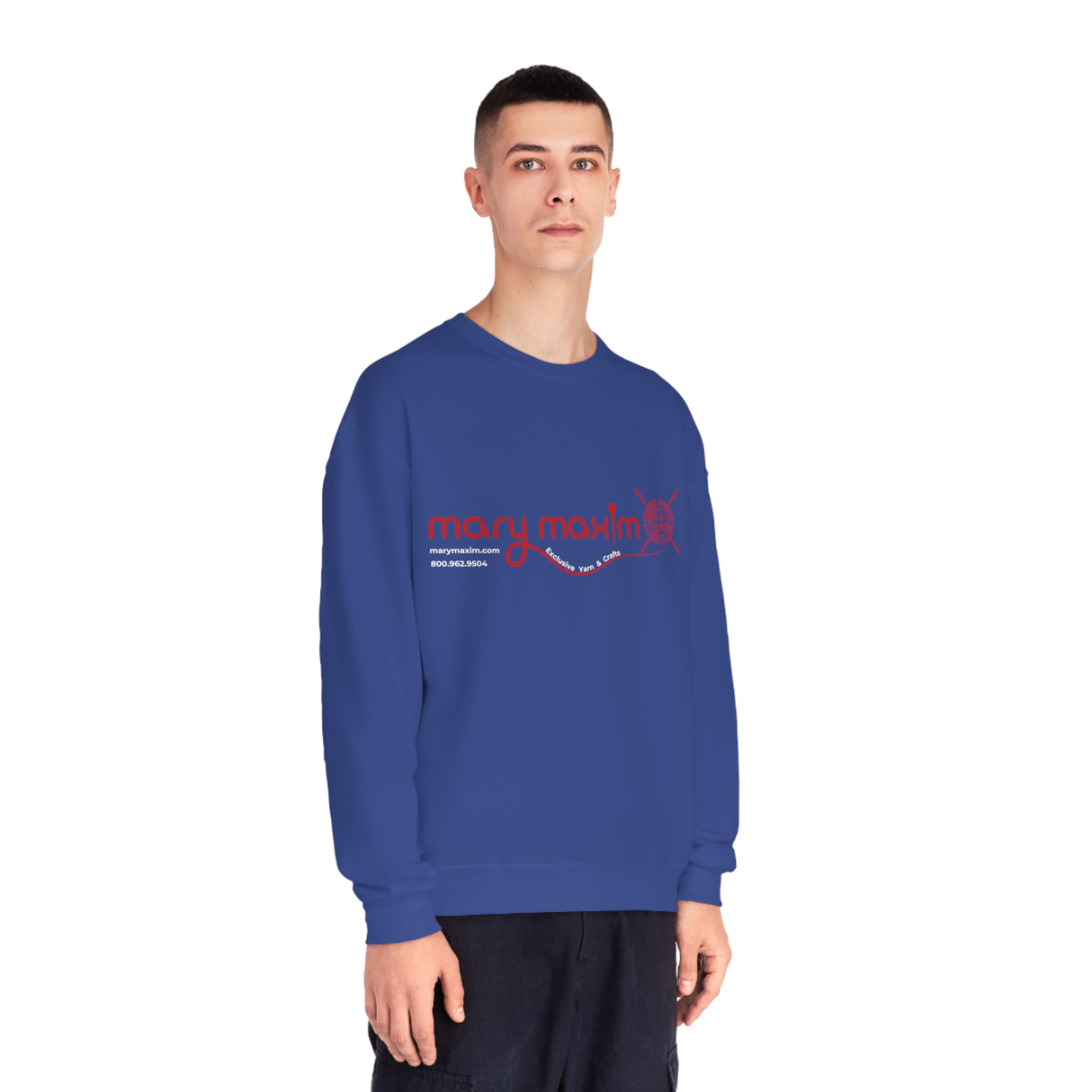 Mary Maxim Crewneck Sweatshirt - Red Logo - Unisex