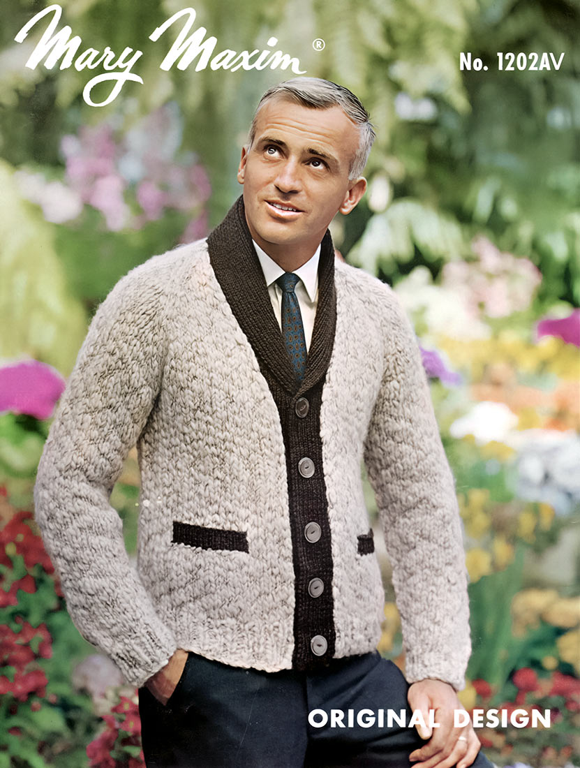 Modèle de cardigan pour hommes