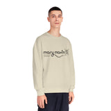 Mary Maxim Crewneck Sweatshirt - White & Black Logo - Unisex