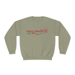 Sudadera con cuello redondo Mary Maxim - Logotipo rojo - Unisex