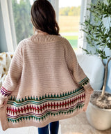 Autumn's Charm Mosaic Duster Length Cardigan