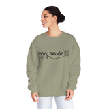 Sweat-shirt Mary Maxim Crewneck - Logo blanc et noir - Unisexe