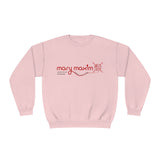 Sudadera con cuello redondo Mary Maxim - Logotipo rojo - Unisex