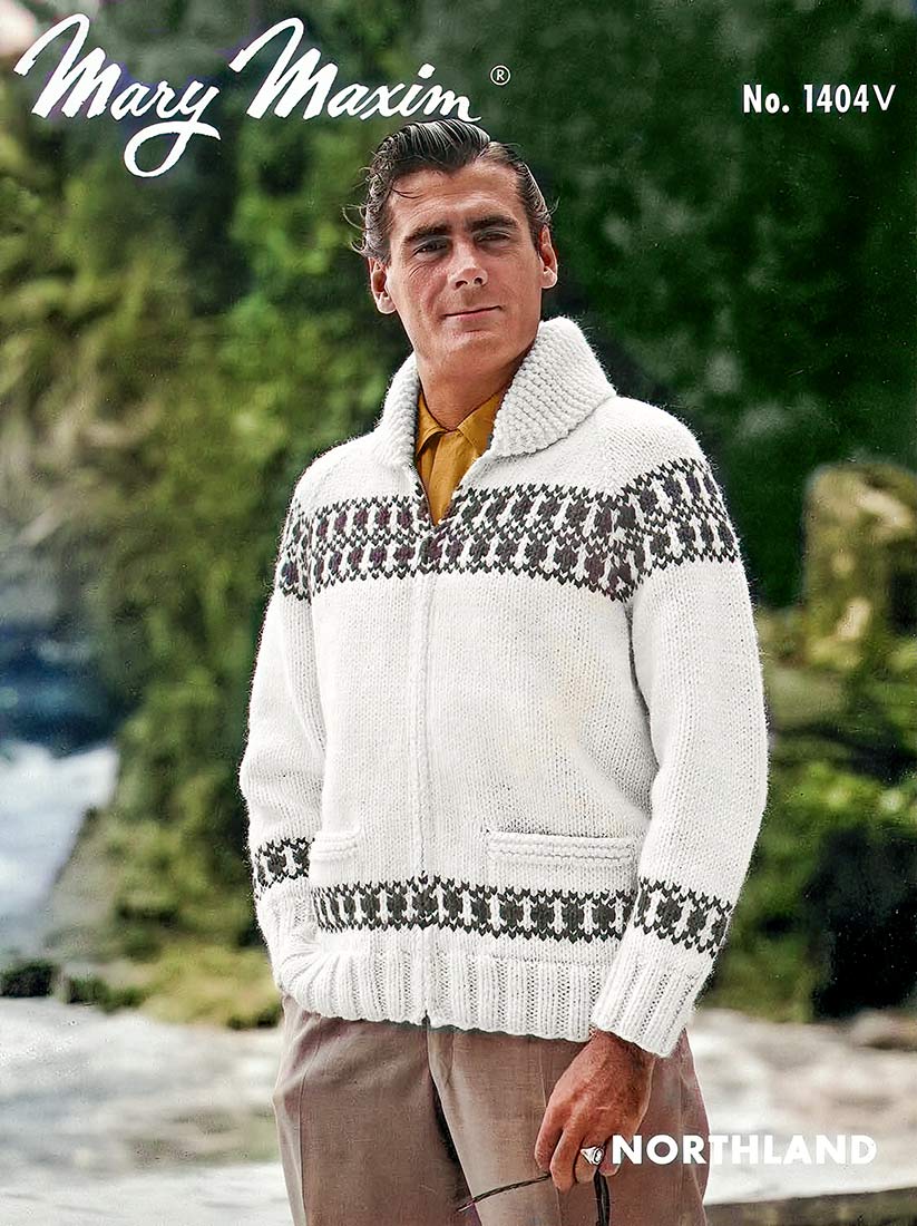 Patron de cardigan Snowrena pour hommes