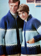 Men's and Ladies Talk of the Town Cardigan Pattern