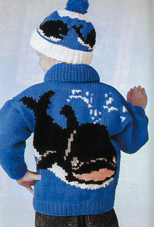 Whale Sweater With Toque Pattern