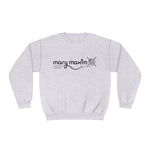 Sudadera con cuello redondo Mary Maxim - Logotipo blanco y negro - Unisex