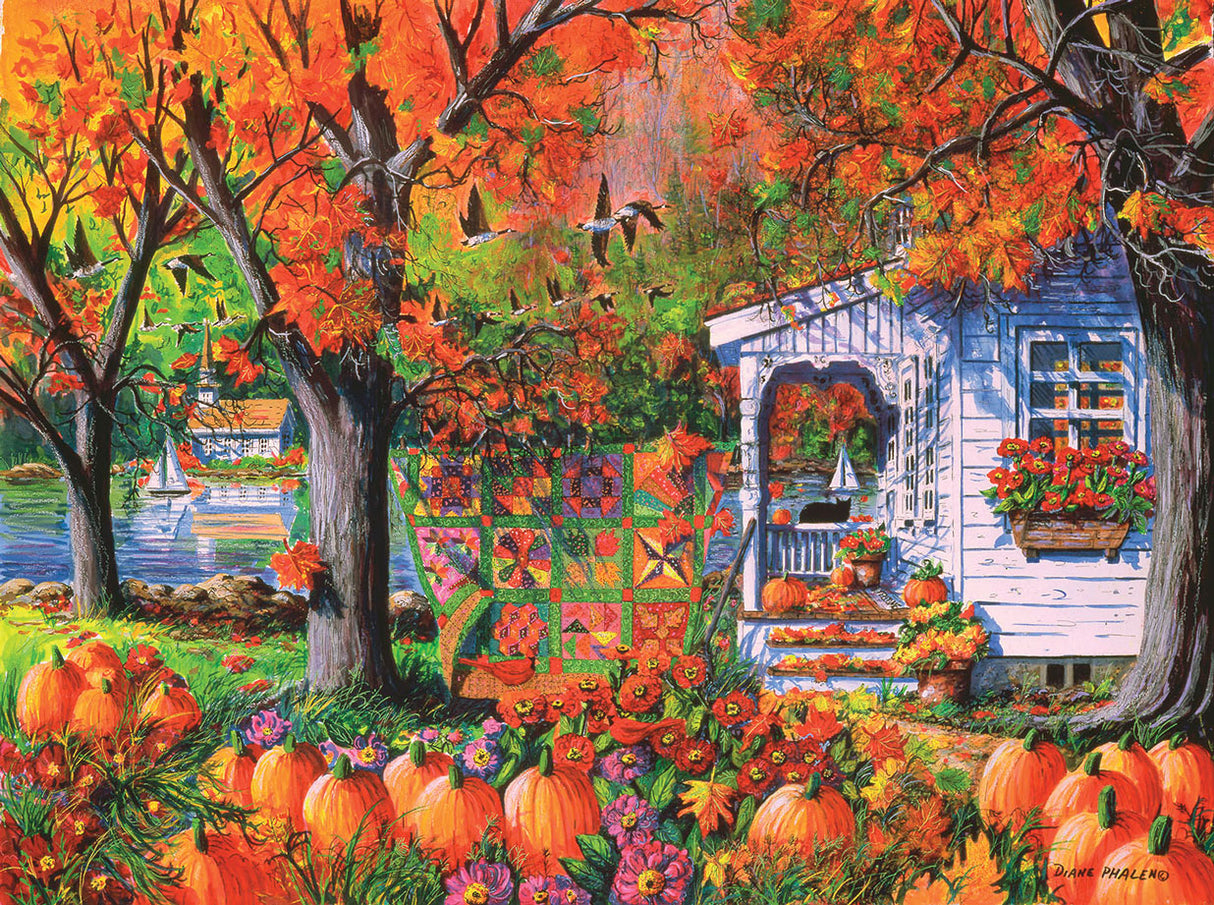 Puzzle patchwork d'automne