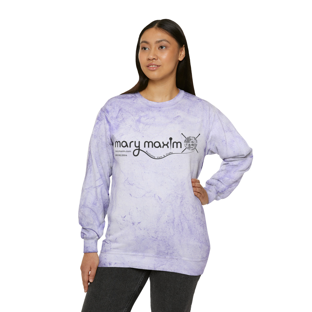 Mary Maxim Color Blast Crewneck Sweatshirt - Unisex