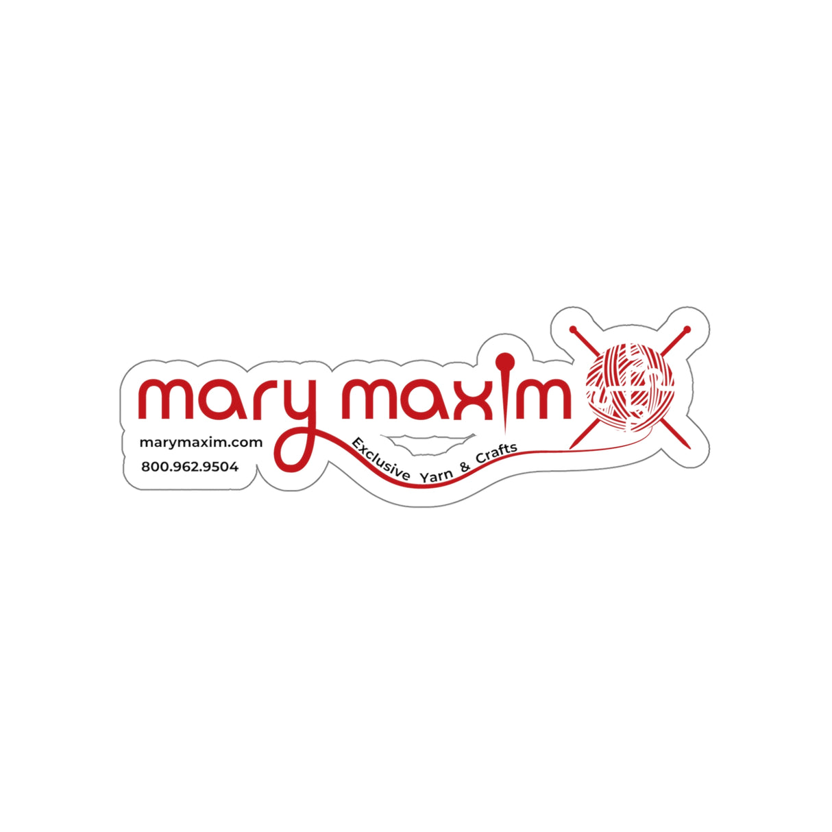 Mary Maxim Die-Cut Sticker