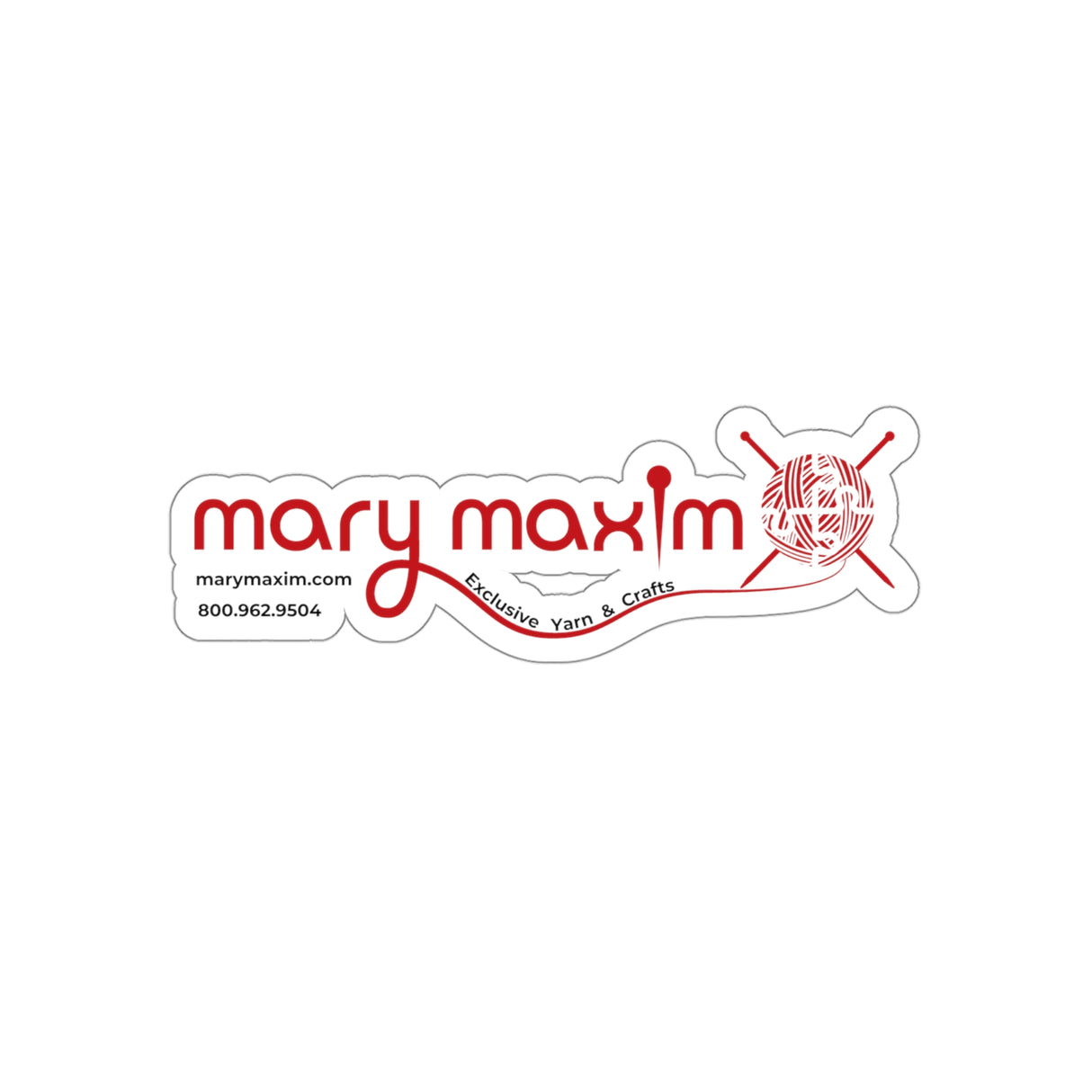 Mary Maxim Die-Cut Sticker