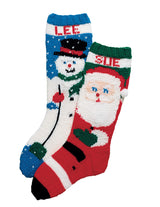 Patron de chaussettes Père Noël et bonhomme de neige