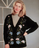 Modèle de cardigan floral