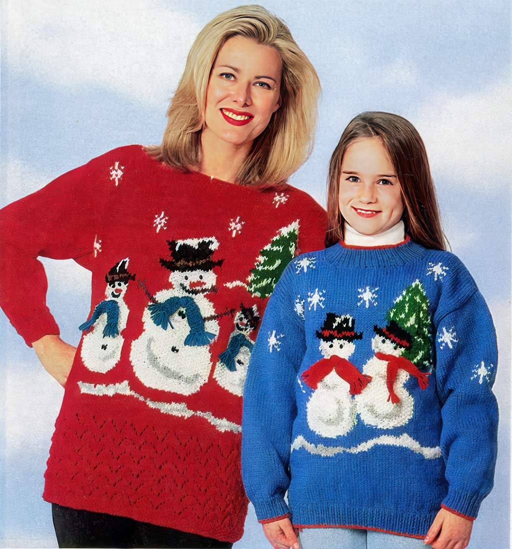 Child's Snowman Pullover Pattern