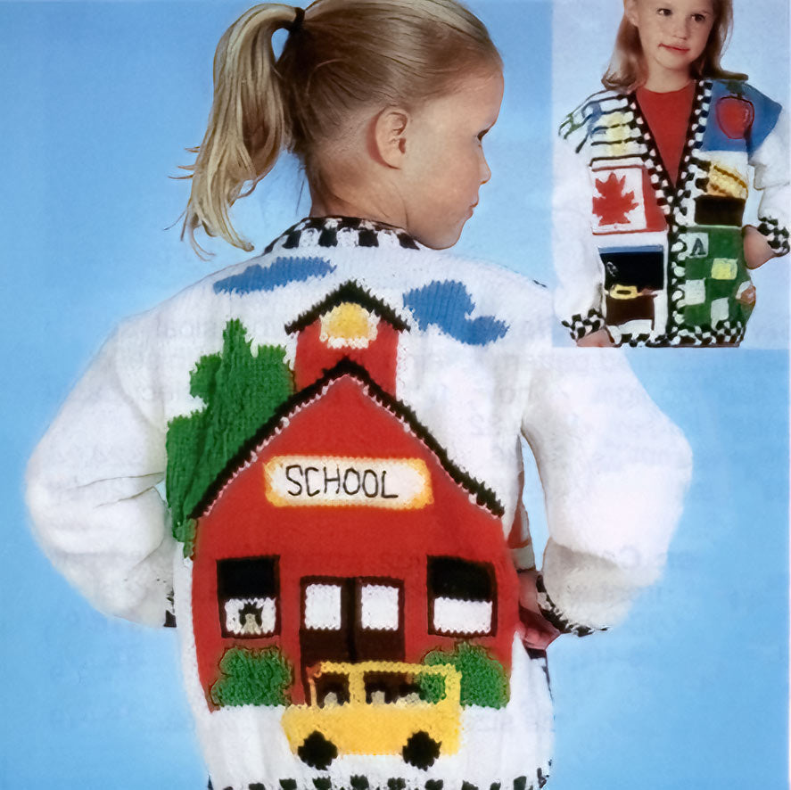 Modèle de cardigan d’école