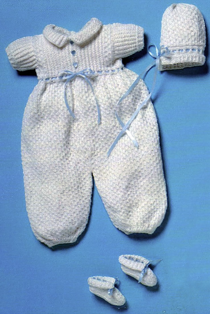 Christening Romper Ensemble Pattern