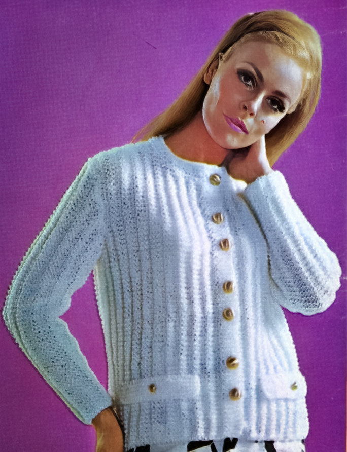 Ladies' Ribbed Cardigan