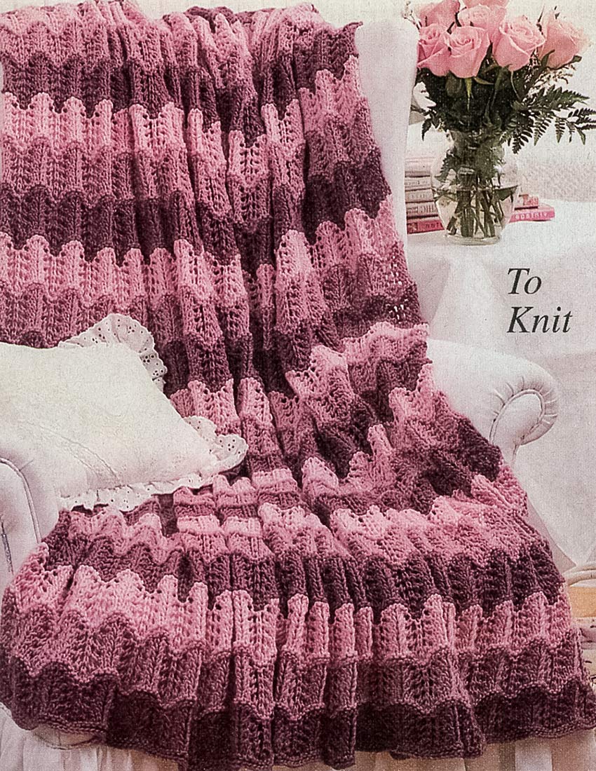 Rose Ripple Afghan Pattern