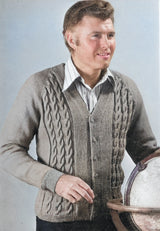 Men's Cable Cardigan Pattern