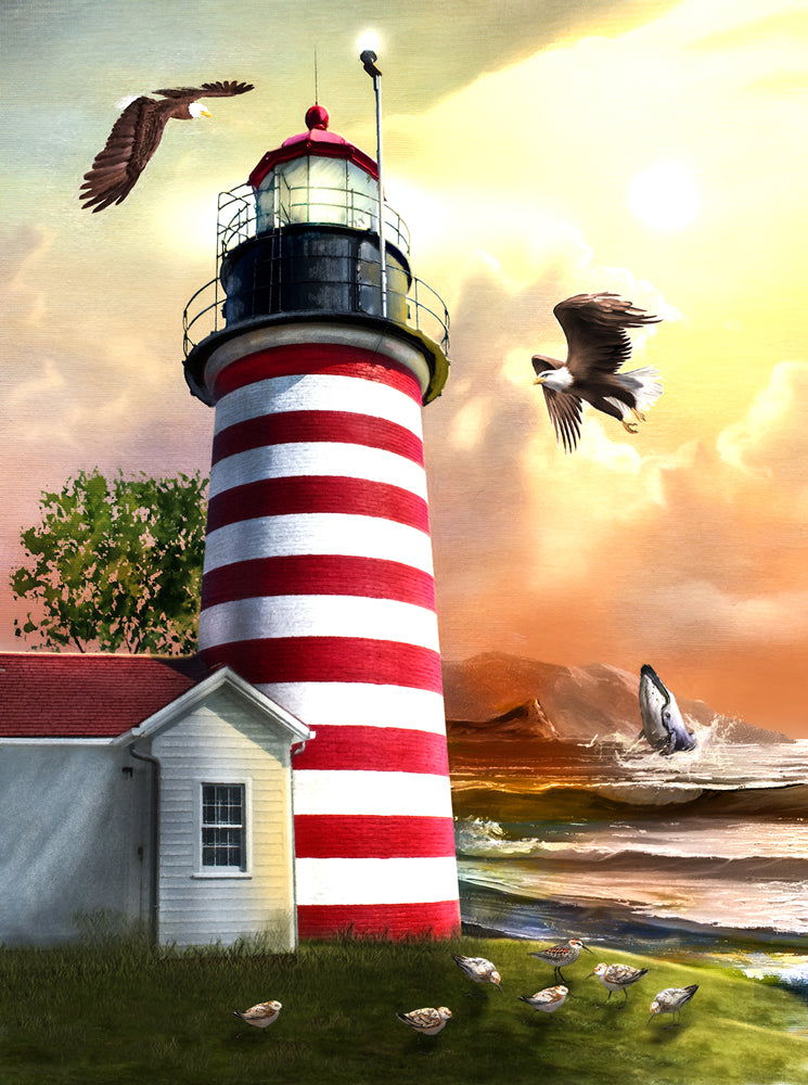 Faro del oeste de Quoddy Puzzle