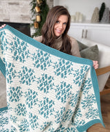 Snow Flurries Mosaic Blanket