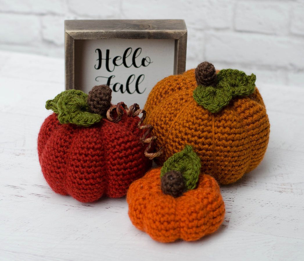 Pumpkin Trio Crochet Kit