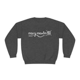 Mary Maxim Crewneck Sweatshirt - White & Black Logo - Unisex